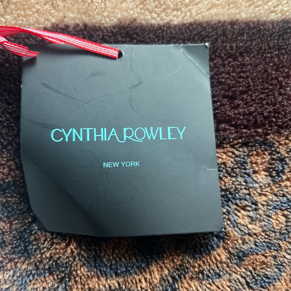 Cynthia Rowley Black Shoe Interior with Turquoise Logo